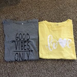 Two shirts